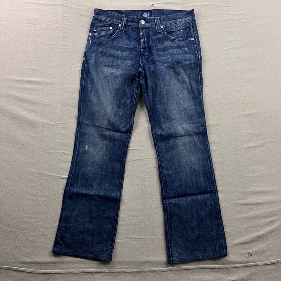 Rock & Republic Henlee Jeans Mens 34 Dark Wash Excellent Straight Leg Button Fly - Picture 2 of 8